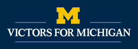 Victors for Michigan logo